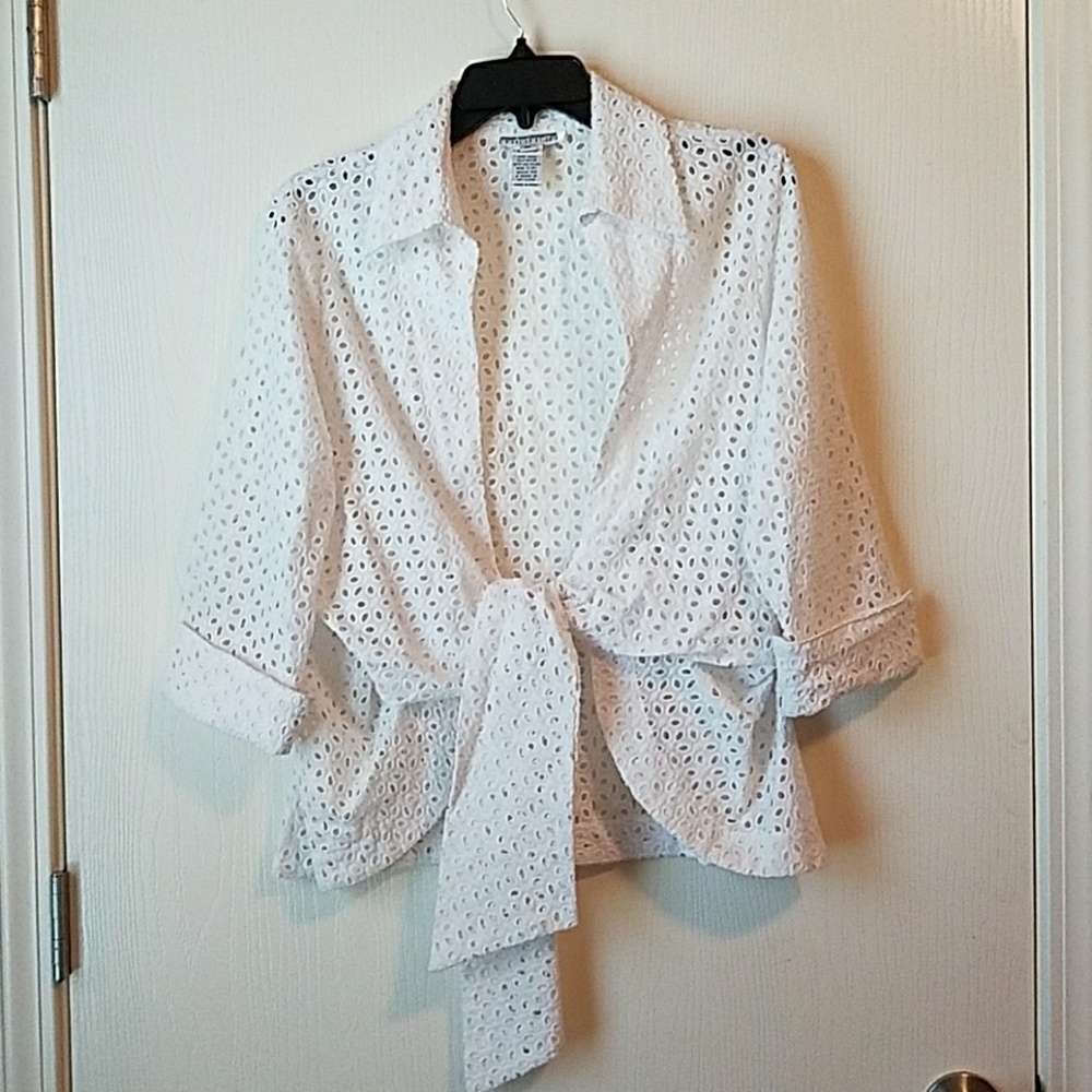 White lace top